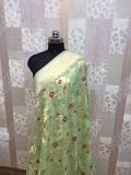 Saree - Banarsi Jacquard Kanjeevirum Floral Saree 